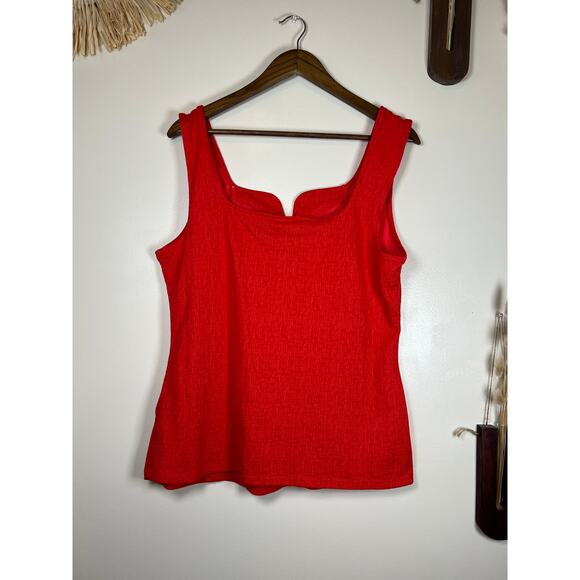 Ava & Viv NWT Size 1X Orange Tank - Picture 3 of 3